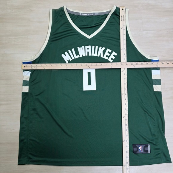 Fanatics Milwaukee Bucks Damian Lillard 0 Green Basketball Jersey Mens 3XL - Picture 4 of 9